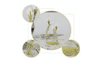 Flower Candle Holder Metal Candelabra Modern Centerpiece for Entryway