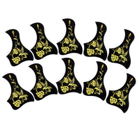 10 Pieces Guitar Pickguard Decorative Acoustic Guitar Pickguard Replacement Pick Guard for Students