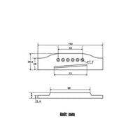 Guitar Bridge Saddle Assembly Easy to Install Acoustic Guitar Bridge Kit Stable Hardware for Luthier