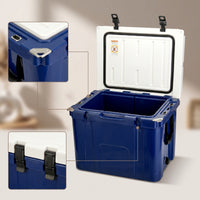 Large Capacity Hard-Sided Cooler Portable Cooler with Drain Plug Sturdy Ice Chest Secure for Fishing, Picnics