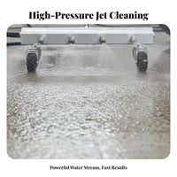 360-Degree Swivel Wheels Underbody Car Wash Water Broom Quick Connector Car Underbody Water Broom Universal Compatibility for Patio, Patios