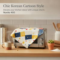 Korean Style Star Pattern Dust Cover for Home Appliances - Microwave, Air Fryer, Small Appliance Cover