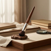 Detail Dusting Brush Wooden Handle Model Cleaning Brush Hobby Supplies Metal Ferrule Tapered Head