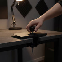 Monitor Mount Reinforcement Plate Sturdy Monitor Arm Reinforcement Plate Bracket Anti-Slip Stable for Glass Desk, Home Office