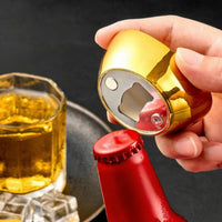 Fridge Use Gold Ingot Bottle Opener Compact Bottle Opener Rounded