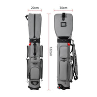 Wheeled Golf Club Transport Bag Large Storage Airline Approved Golf Case Communication Card Holder Sports Gear