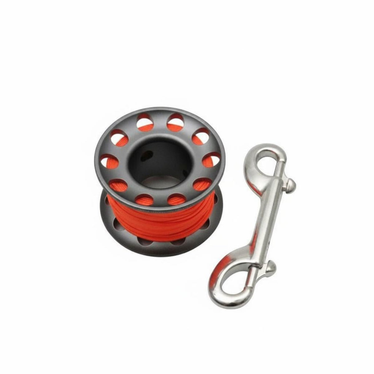 Anti-Tangle Diving Spool Reel Stainless Steel Snap Aluminum Dive Spool for Technical Divers