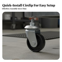 Universal Compatibility Heavy Duty Lifting Device Wheel Thickened Steel Plate Floor Lifting Device Caster Wheel Easy Installation