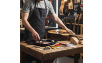 Guitar Maintenance Kit Featuring a Work Mat Portable Guitar Repair Kit with Mat Professional-Grade for Luthiers, Home Workshop, Music Studio
