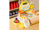 Checkout Toy with Suitcase Case Portable Playset Interactive for Children