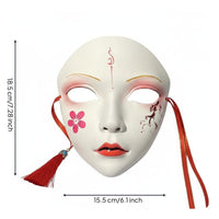 Hand-Painted Full Face Mask Vintage Design Traditional Chinese Attire Accessory