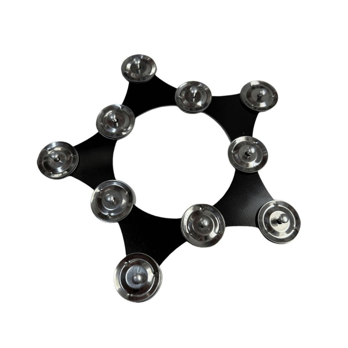 Star Tambourine Lightweight Jingle Disc Tambourine Disc Easy to Use Percussion Accessory Ergonomic for Percussionists
