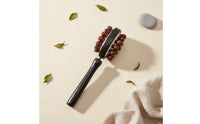 Solid Wood Beads Double-Sided Massage Hammer Ergonomic Design Massage Hammer Lightweight Long Handle Back Massager Portable for Null