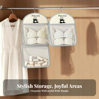 3 Pieces Multi-Compartment Underwear Organizer Set Space-Saving material Divider Box Set Foldable Household Storage adaptable Use for Home Organizers, Students, Adults, Dormitory, Closets, Bedroom, Drawers