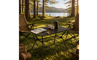 Portable Folding Camping Table Foldable Aluminum Camp Table Sturdy Outdoor Furniture