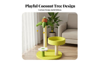 Scratch-Resistant Cat Tree with Space Capsule Stable and Secure Cat Tree Condo Easy to Assemble Sisal Scratching Post Structure Soft Textile for Indoor, Apartment, Living Room, Bedroom