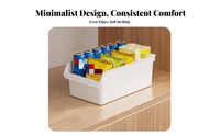 Clear accessibleFront Container Versatile Organizer Box Space-Saving Household Storage for Home Organizers, Homeowners, Kitchen, Cacontaineret