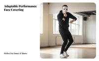 Blank Fullface Covering Street Performance Design Paintable Blank Face Covering Thickened Design Costume Accessory for Dancers, Entertainers
