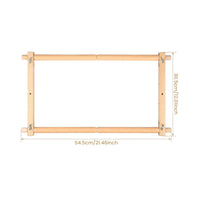 Rotatable Embroidery Frame with Clips Natural Wood Wooden Embroidery Frame Smooth Sturdy for Needlepoint