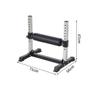10 Positions Bulgarian Split Squat Rack Stable Base Bulgarian Split Squat Stand Steel Lunge and Glute Bridge Stand Bolted Assembly for Home Gym