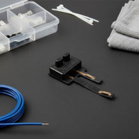 Solderless Connection HO Scale Track Power Connector Easy Installation Model Train Track Feeder Clip-on Design Model Railway Electrical Connector for Hobbyists, Miniature Scene Building