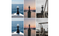Marine LED Navigation Light 360-Degree Boat Light with Adjustable Base