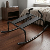 Multifunctional Exercise Stool Padded Rocker Stool Looped Grips