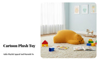 Cartoon design Sleeping Polar animal Chair Creative Design creatureShaped Seat Large Size Floor Stool Multi-Functional for Children, Parents, Living Room, Playroom, Bedroom