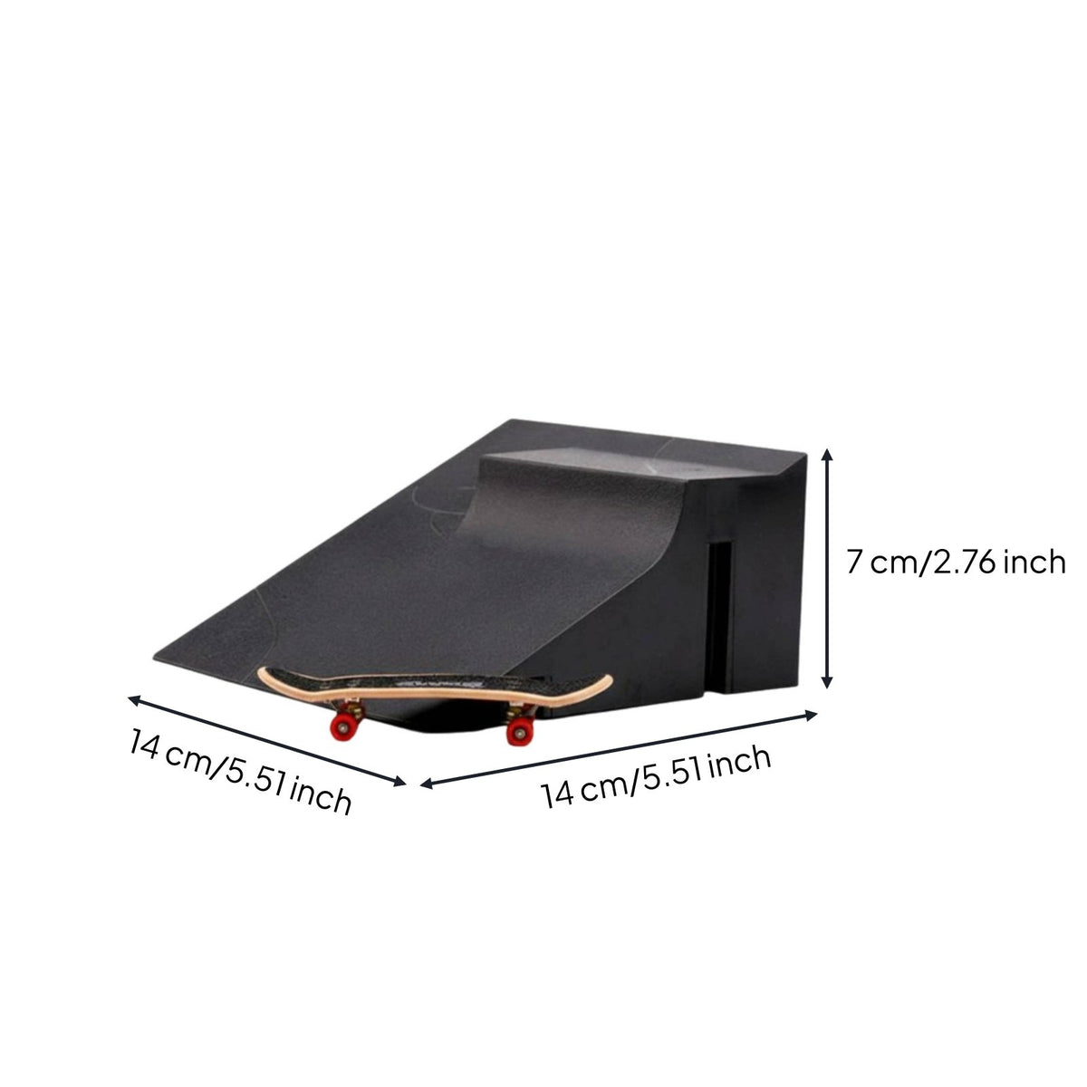 Novelty Gift Finger Skateboard Ramp Set Portable Fingerboard Skate Park Kit Combinable Design for Children, Teenagers, Indoors, Desktop