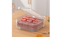 Microwave Safe Meat Freezer Box Airtight Seal Freezer Food Container Portion Control Stackable Food Storage Box Long-Lasting Plastic for Kitchen