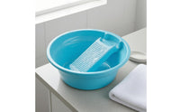 Angled Insert Washboard Basin 2-in-1 Scrubbing Wash Basin Ribbed Cleaning Item Extra-Thick