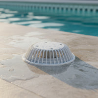 Direct-Insert Pool Return Fitting with Slotted Grille Corrosion-Resistant Pool Return Inlet Heavy-Duty Waterproof for Swimming Pools