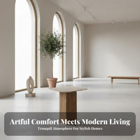 Curved Billow Sofa Wabi-Sabi Inspired Deep-Seat Frameless Sofa Minimalist Aesthetic Non-Slip Bottom for Families