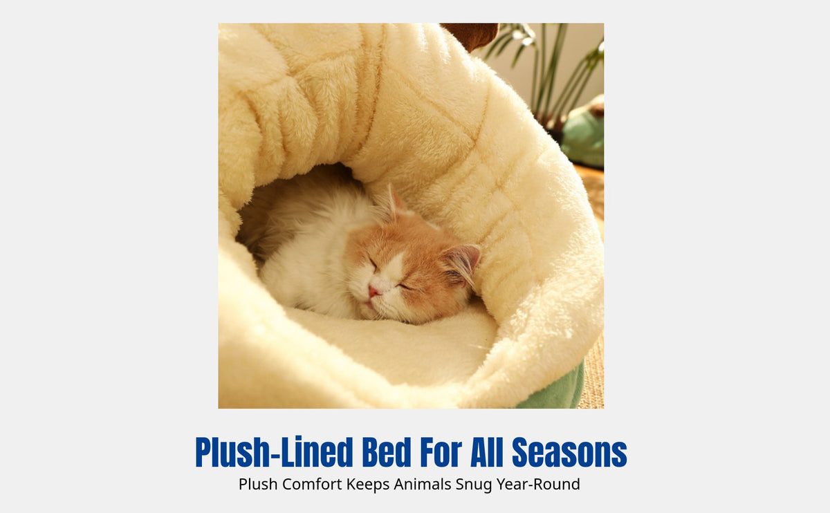 Slipper-Shaped Feline Bed Semi-Enclosed Design Slipper-Shaped Pet Bed Year-Round Use Pet Bed for Small Dog Owners, Indoors, Living Room, Bedroom