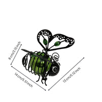 Bee Ornament with Sunlight Collector LED Sun-Powered Bee Ornament Energy-Saving for Yard