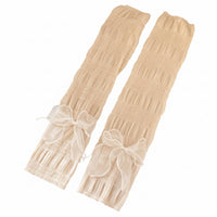 Summer Ice Silk Arm Sleeves, Bowknot Ballet Style, Breathable Sun Protection, Women's Accessory