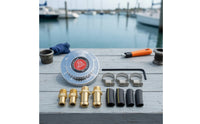 Petrol Pressure Regulator with Gauge Performance Blocked-Port Petrol Regulator Analog for Car Enthusiasts