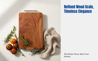 Rectangular Rosewood Cutting Board, Microbe Resistant, Sturdy Wood, Kitchen Use