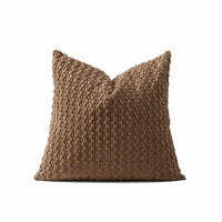 Textured Corduroy Pillow Cover Soft Texture Zipper Soft Bubble Knit Pillow Cover for Sofa, Bedroom