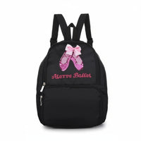 Lightweight Sequin Dance Bag Large Capacity Ballet Backpack Adjustable Padded Straps Girls Ballet Backpack Wear-Resistant Nylon for Young Dancers, Kids, Toddlers, School, Travel