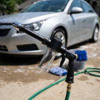 Car Cleaning Kit with High Pressure Foam Sprayer for a Professional Car Wash, Adjustable Nozzle Foam Lance, Long Handle Foam Blaster Pack