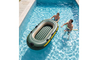 Lightweight One-Person Inflatable Boat Portable Inflatable Boat with Grab Handles Comfortable Raft Supportive for Fishing