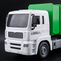 Friction Powered Garbage Truck Extra-Large Size Trash Collection Truck Toy Dumping Action for Children, Kids, Pretend Play