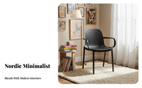 Nordic Design Molded Shell Chair Minimalist and aesthetic Indoor Furniture Thickened Seat Home Furnishing adaptable for Apartment Dwellers, Business Owners, Dining Room, Office, Kitchen, Patio
