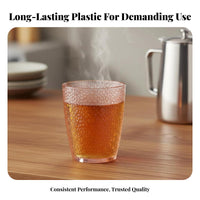 Shatterproof Tumbler Heat Resistant Acrylic Beverage Cup Sturdy Shatterproof Drinking Cup for Restaurant Owners, Seniors, Taverns, Kitchen, Home