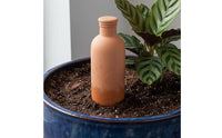 2 Pieces Porous Self-Watering Bottle Steady Ceramic Irrigation Bottle Natural Terracotta Watering Spikes Minimalist for Vacation, Balcony