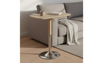 Height Adjustable Side Table Modern Simple Style Lift Top Bedside Stable Base Table Metal Base Small Computer Desk for Living Room, Study Area