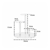 Acrylic Display Stand Space-Saving Stepped Display Stand 3 Tiered Perfume Organizer for Collectors