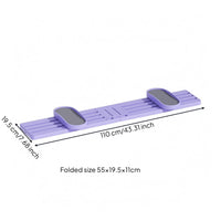 Non-Slip Foldable Ski Exerciser Textured Pedals Sliding Ski Machine Compact Storage Fitness Equipment
