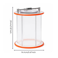 Replacement Polishing Drum Wear-Resistant Polishing Drum with Lid Efficient Barrel with Sealing Cover for Jewelers